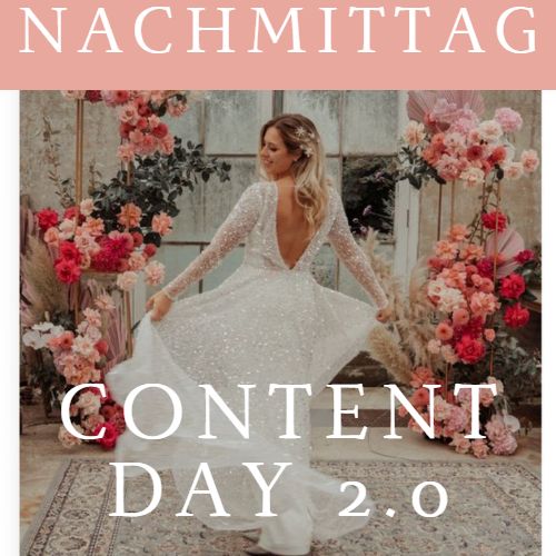 01.04.2023 NACHMITTAGS // Content Day 2.0 in Oldenburg - SPRING GLASSHOUSE WEDDING 
