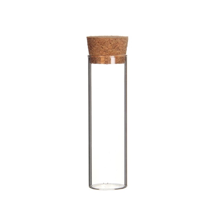 Glas Zylinder mit Korken klein